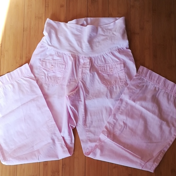 Pants - Light Pink Maternity Pants Size 12